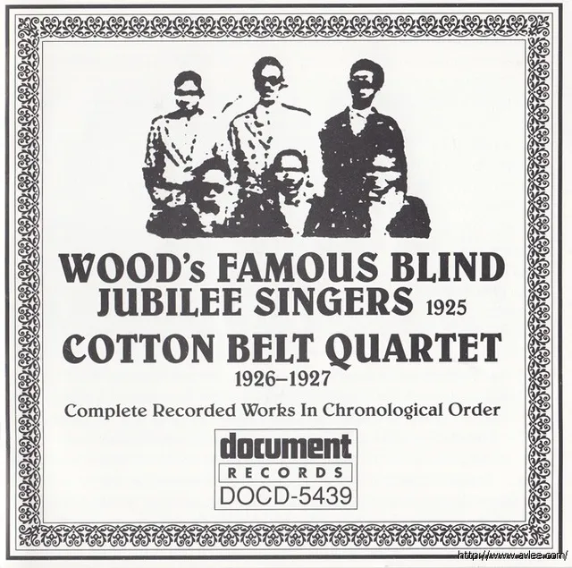JAZZCD推荐02722 Wood's Famous Blind Jubilee Singers (1925)